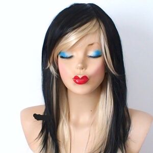 Stylish Black and Blonde Women's Wig